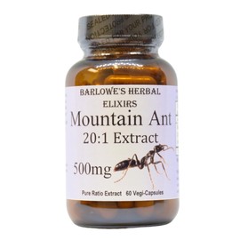 Barlowe's Herbal Elixirs Mountain Ant Extract | 20:1 Extract | 500 mg | 60 Veggie Capsules