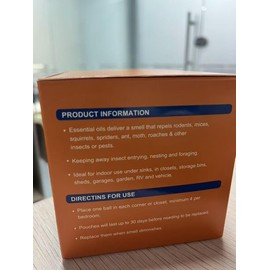 Mouse Rodent Repellent, 24 Pack Peppermint Oil for Mice Squirrel Rats, Rodent Repellent Mouse Deterrent for Car Engines House Family & Pet Safe