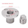 50mm Boat Garboard Drain Plug Stainless Steel Mirror Polish UV