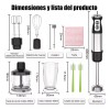 Bendi Batidora De Inmersion Multifuncion Alta Potencia 6 En1 800w