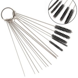 Seiddons Carburetor Carbon Dirt Jet Cleaner Tool Kit 10 Cleaning Needles with 5 Brushes