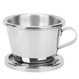 Portable Coffee Drip Filter Cup Reusable Stainless Steel Coffee Drip Pot for Office Home Outdoor Use