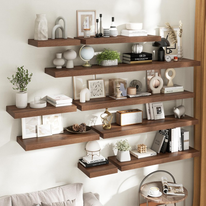48 Inch Floating Shelves for Wall 2 Pack, 12"D Wood