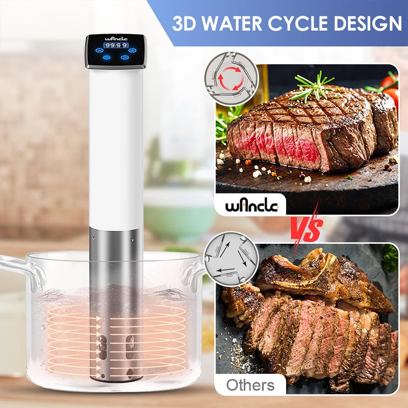 Wancle Sous Vide, Sous Vide Cooker Machine, Immersion Circulator, IPX7