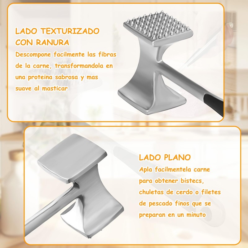 SelWatty Martillo Ablandador de Carne Resistente, Mazo para Carne de