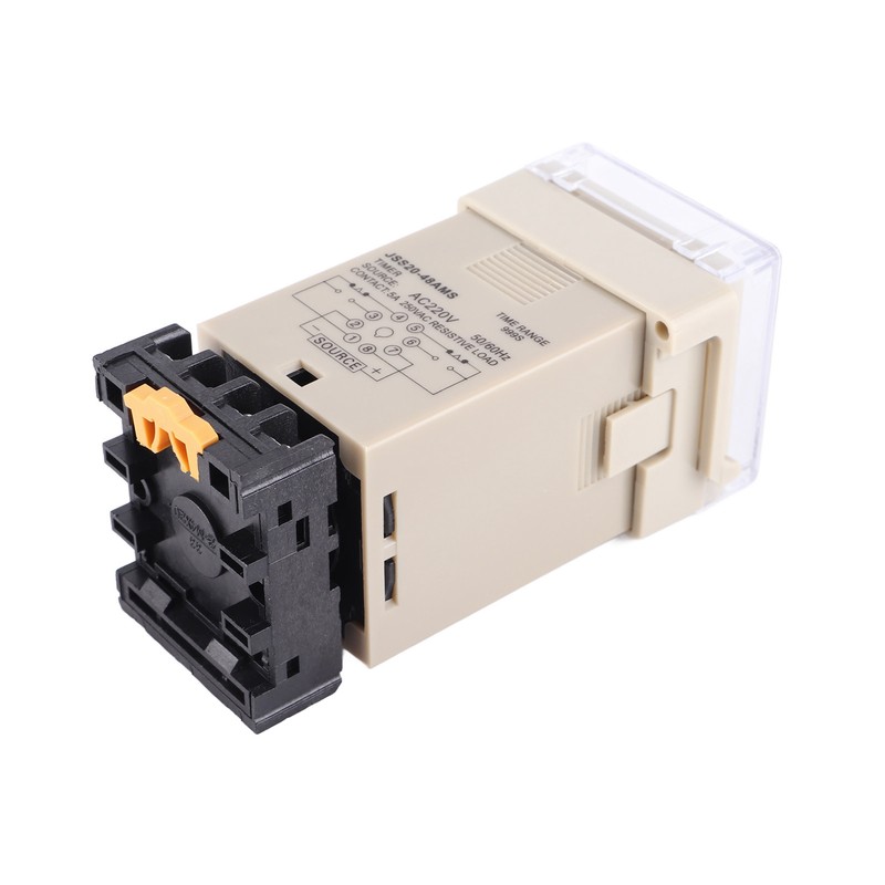 JSS20‑48AMS Power On Delay Timer Relay Digital Display 1‑999S AC