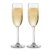 Champagne Flute - Beauty and Beast Crystal Glasses for Toasting