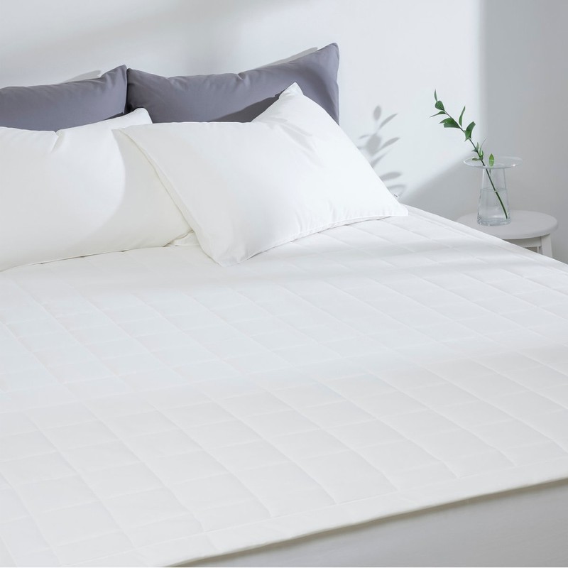 JAJU [JAJU] Fixing Band Pad Q White_150x205cm