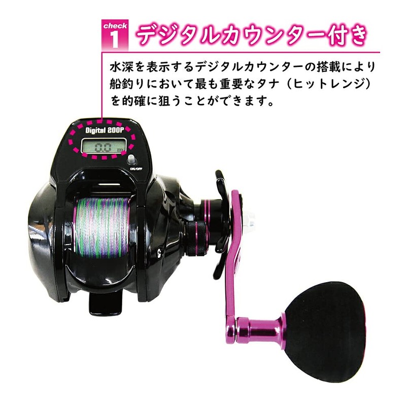 GODERE 662M Tairubberset-21 Bait Reel with Digital Counter 200P PE