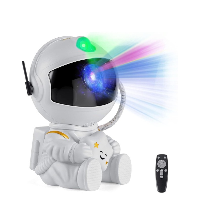 Astronaut Galaxy Projector, 360° Rotatable Star Night Light with Remote