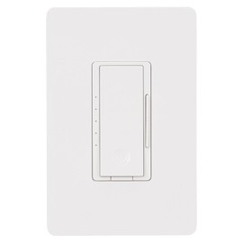 Wengart (BAK012C) Dimmer Switch for LED/CFL Lights, Single Pole or 3-Way Wall Switch, 300W Dimmable LED & 600W Halogen/Incandescent, Screwless Wall Plate Included, ETL Listed, White