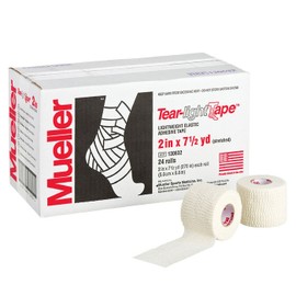 Mueller Tear-Light Tape, White, 2" x 7.5 yd., 24 Rolls