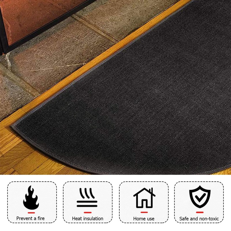 Spark Protection Plate: Fireplace Floor Plate for Fireplace 50 x