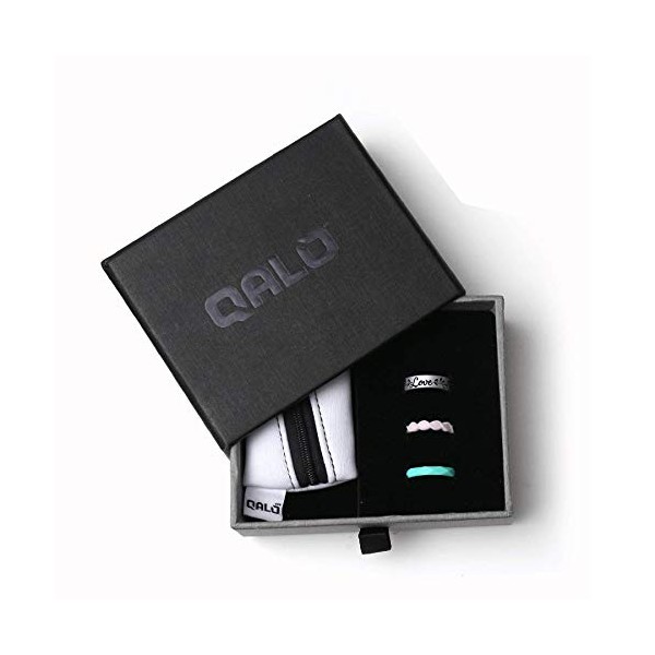 QALO Women's Greatest Hits Silicone Wedding Ring Gift Set -