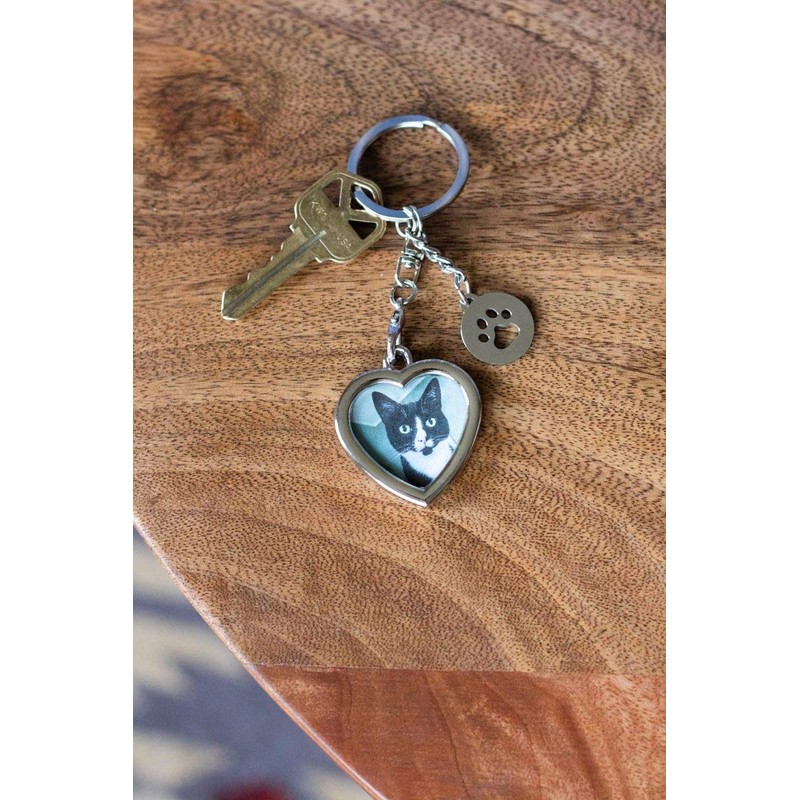 Pearhead Photo Keychain Pet Locket, Dog or Cat Photo Frame