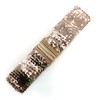 Cadoline Rose Gold Ladies Elasticated Belt Sequin With Stretch and