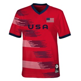 FIFA Maglietta Unisex Ufficiale della Squadra dei mondiali di Calcio 2023 da Donna, Maglietta USA (Confezione da 1)