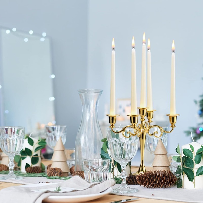 20pcs 10-inch iorvy Taper Candles Unscented and Smokeless, Long Burning