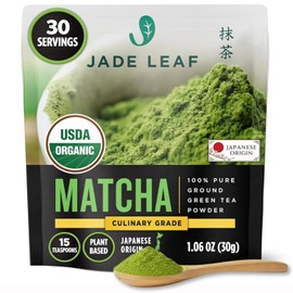 Jade Leaf Matcha 30g polvo culinario - Energía - Antioxidantes - Té verde japonés - Hecho en USA