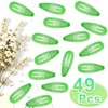 49 Pcs Glitter Teardrop Hair Clips for Women and Girls
