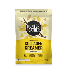 Hunter & Gather Hunter & Gather Collagen Creamer for Coffee I Vanilla I 300g I Grass Fed Type 1 & Type 3 Bovine Collagen Peptides I Dairy Free I 13,000mg per Serve I Support Hair, Skin, Nails, Muscles