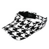 Delsol 7845 Pattern Sun Visor Houndstooth Glen Check Adjuster Adjustable