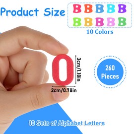 BOHUIZ 260Pcs Foam Stickers Letter Stickers Numbers Stickers, Foam Numbers Letter Stickers for Crafts, Self Adhesive A-Z Alphabet Stickers for DIY Crafts Scrapbooking Kids School Project Party Decor