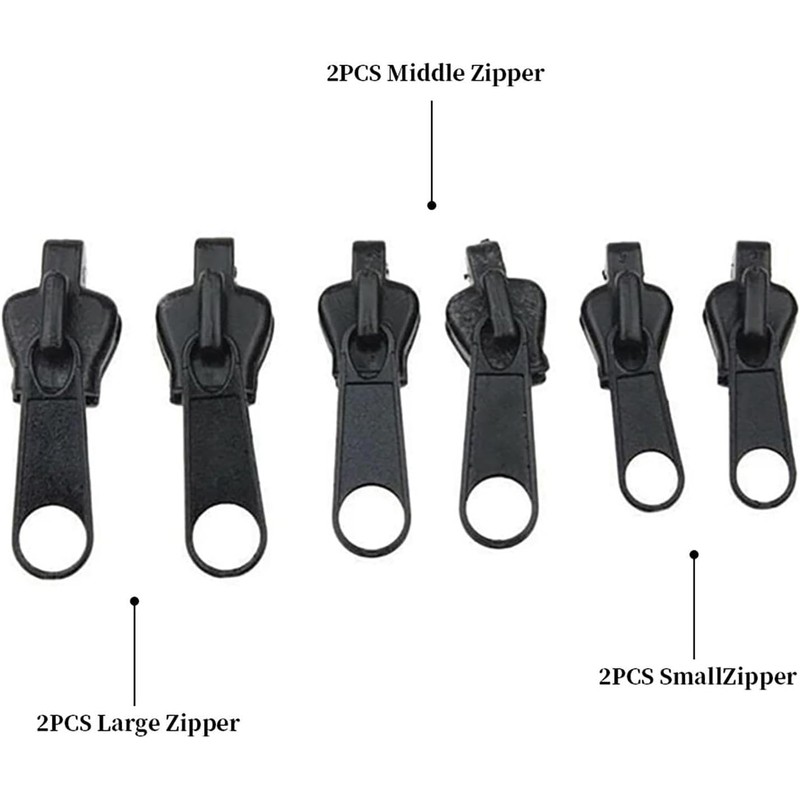 Fix Zippers | 6 Removable Zipper Repair Reusable, Convenient Head