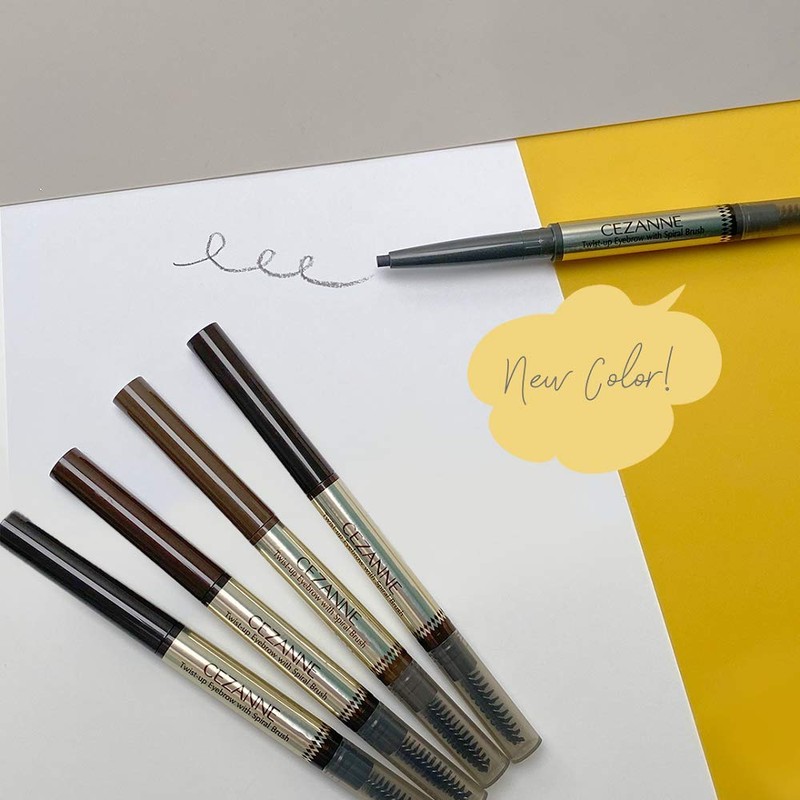 Cezanne Eyebrow 05 Brush Natural Gray 0.21g Roll Out Waterproof