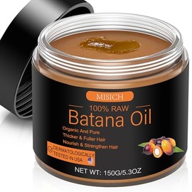 Raw Batana Oil for Hair Growth, 100% Natural Pure Botana Oil Paste from Honduras, Unrefined Organic Batana Hair Mask for Prevent Hair-Loss, Enhances Thickness for Men & Women 5.3 oz