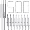 Yaocom 500 Pieces Double-Head Skirting Thread Seamless Nails Non Marking