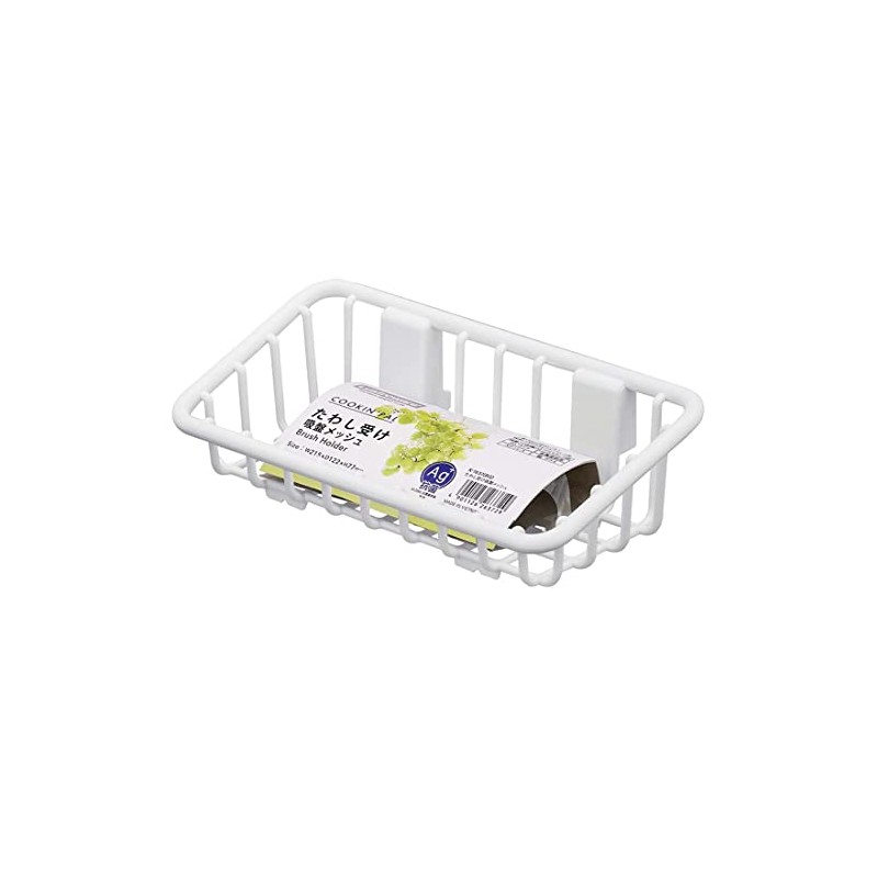 Iwasaki Industry Sponge Holder Suction Cup Mesh White Width 21.5×Depth