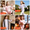 Hoseay Biancheria Intima Termica Bambino, Set Intimo Termico Ragazze, Maglia