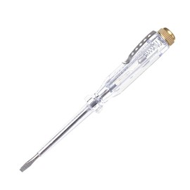 Fielect Tester Screwdriver, Voltage Tester Light Circuit Tester Electric Test Pen Screwdriver AC100-500V Clear 1pcs