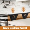 2+4 Pack Stove Counter Gap Cover Stainless Steel,Stove Guard for