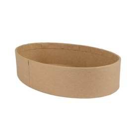 Ideen mit Herz Gift Boxes in Egg Shape with Lid | DIY Project | Packaging for Easter, Birthday | Suitable for Designing and Painting | Available in Two Sizes | Natural Brown | Pack of 2