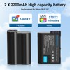 GOROFO 2 Pack of EN-EL15C Batteries and Charger for Nikon