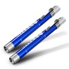 2pc Blue, RE-GEN Aluminium Re-Usable LED Doctors Nurses Pen Light