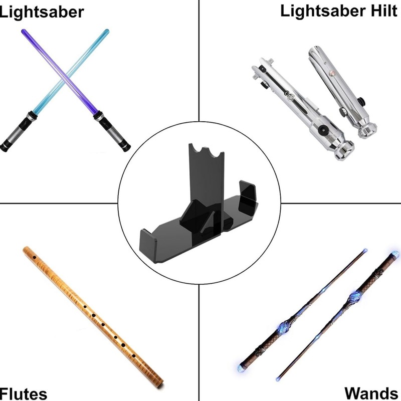 Lightsaber Display Stand Acrylic Desktop Lightsaber Display Holder Rack Wand