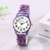 JewelryWe Womens Stretch Band Watches: Easy Reader Analog Quartz Elastic