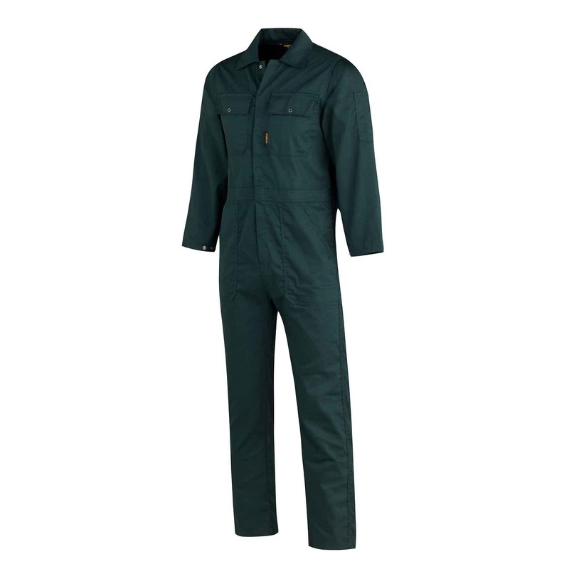 Størvik Thomas Men's Work Overalls 46-64 Green with Button Fastening