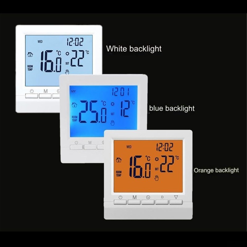 Programmable Intelligent Thermostat, Wall-Mounted Thermostat Gas Boiler, Heating Temperature Controller