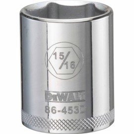 DEWALT DWMT86453OSP 6 Point 1/2'' Drive Socket 15/16'' SAE