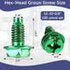 100 PCS Ground Screw, Electrical Panel Screws, Ground Screws for