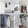 TICONN Wall Mounted Coat Rack, Five Heavy Duty Tri Hooks