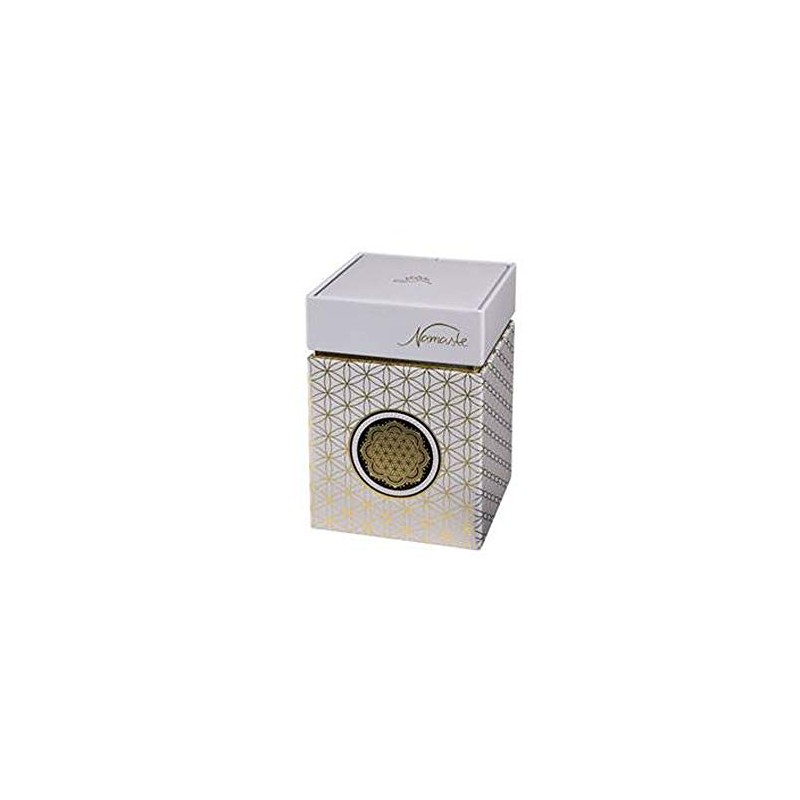 Goebel Tea caddy flower of life metal in white gold
