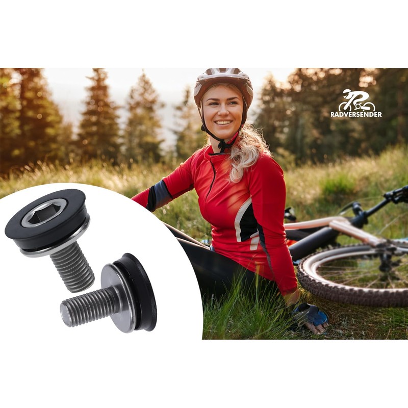 M8 Crank Bolt for Bicycle 4-Point Bottom Bracket, Stainless Steel
