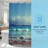 goodbath Long Shower Curtain 200cm drop,Ocean Beach Seaside Sunset Waterproof