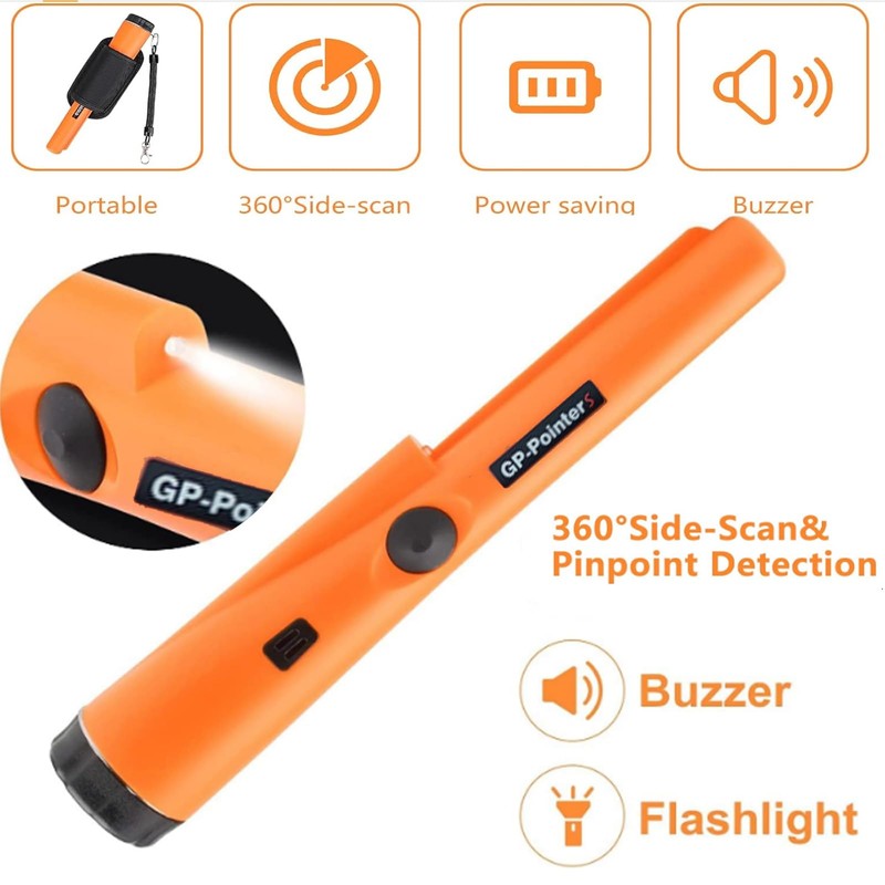 SHGarden Metal Detector Pinpointer Upgraded Handheld Search Treasure Pinpointing Finder