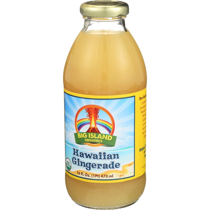 Big Island Organics Gingerade, Hawaiian, 16-Ounce (Pack of 12)